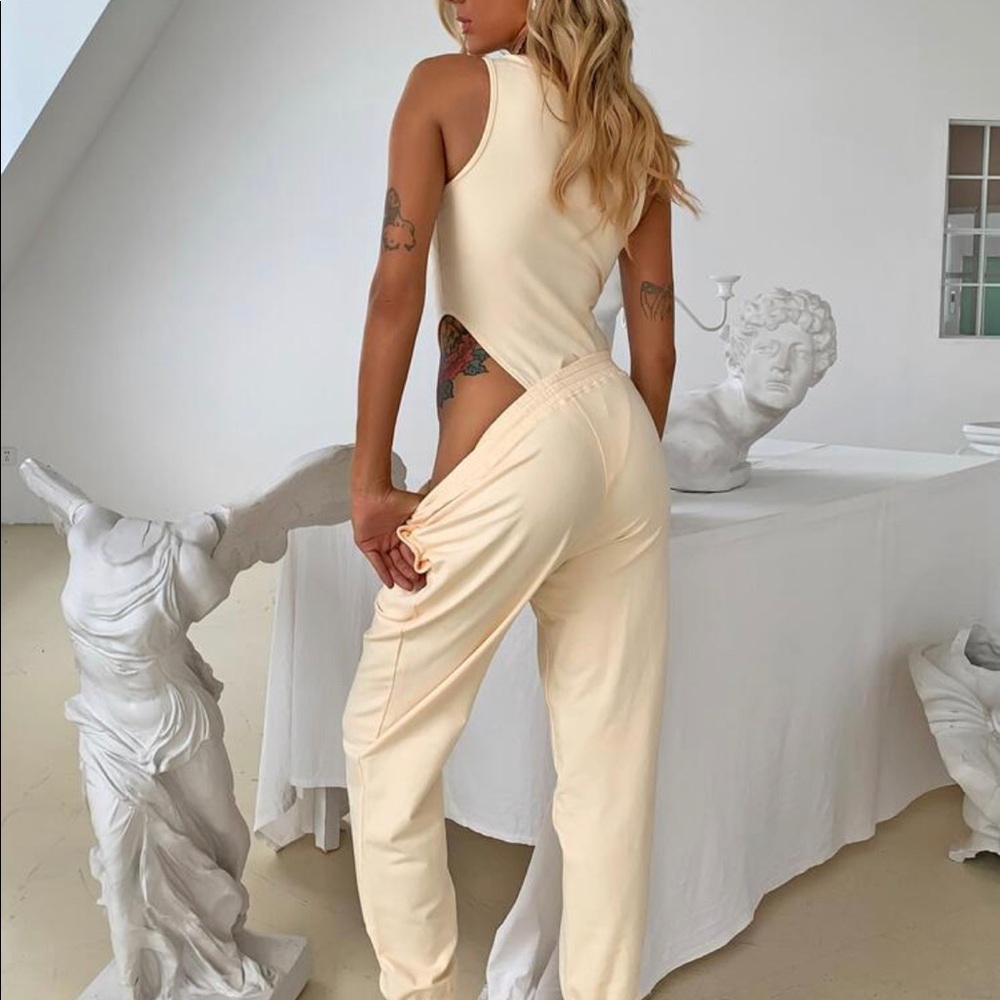 2 piece jogger bodysuit set